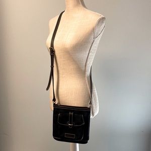 Dooney & Bourke All Black Signature Canvas Cross Body - Excellent Condition